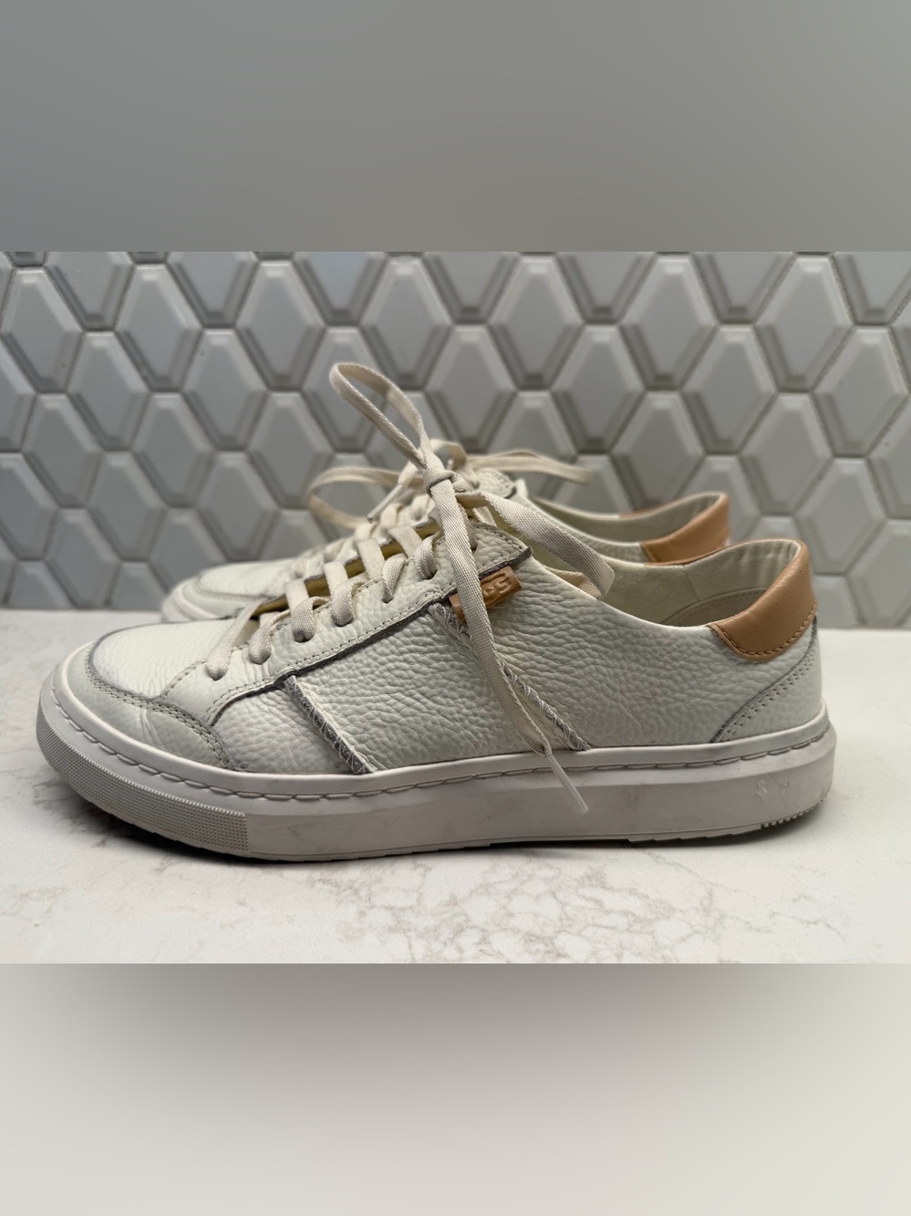 Women’s UGG White Leather Sneakers
